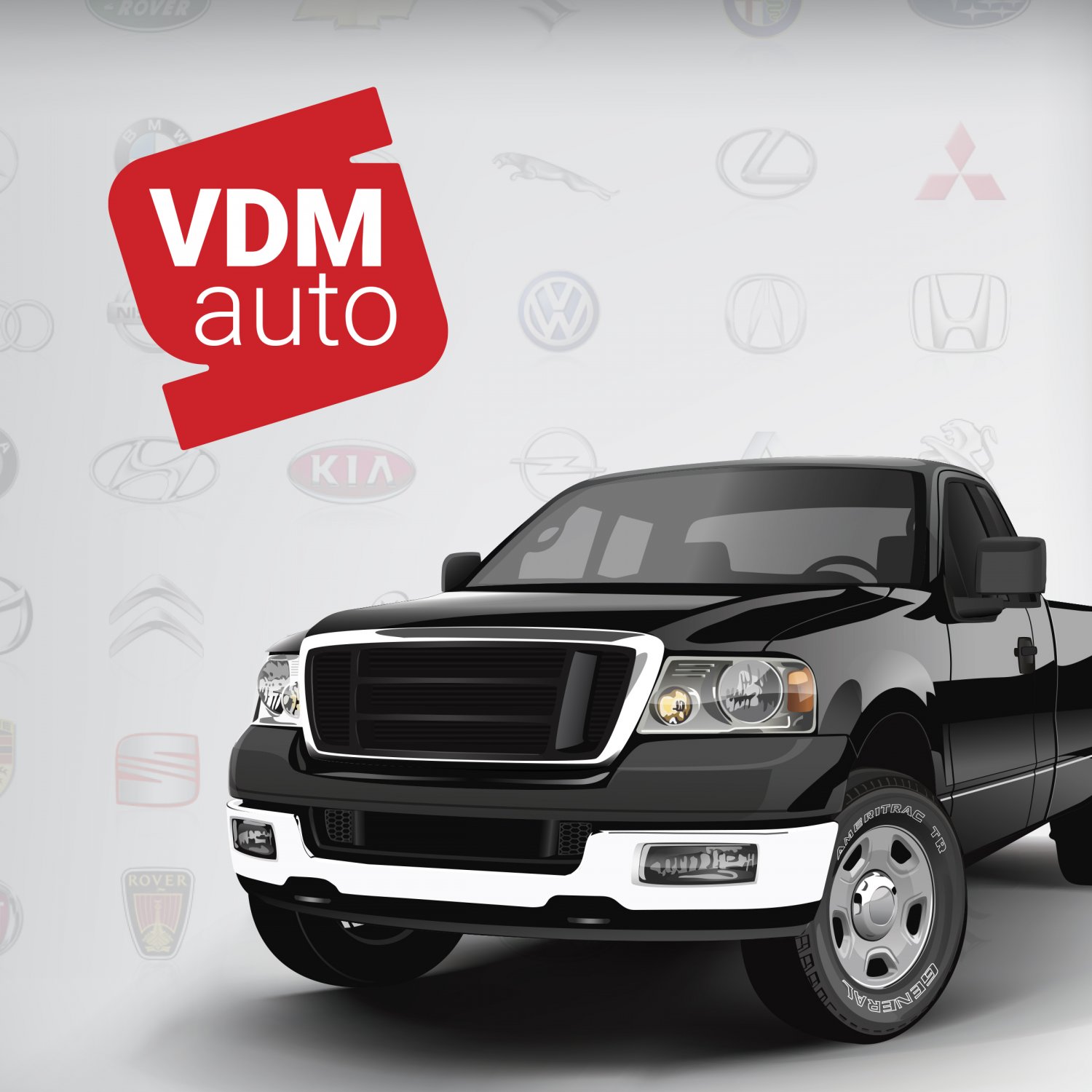 Баннеры для компании VDM auto — Чёрная Курица — креативная типография