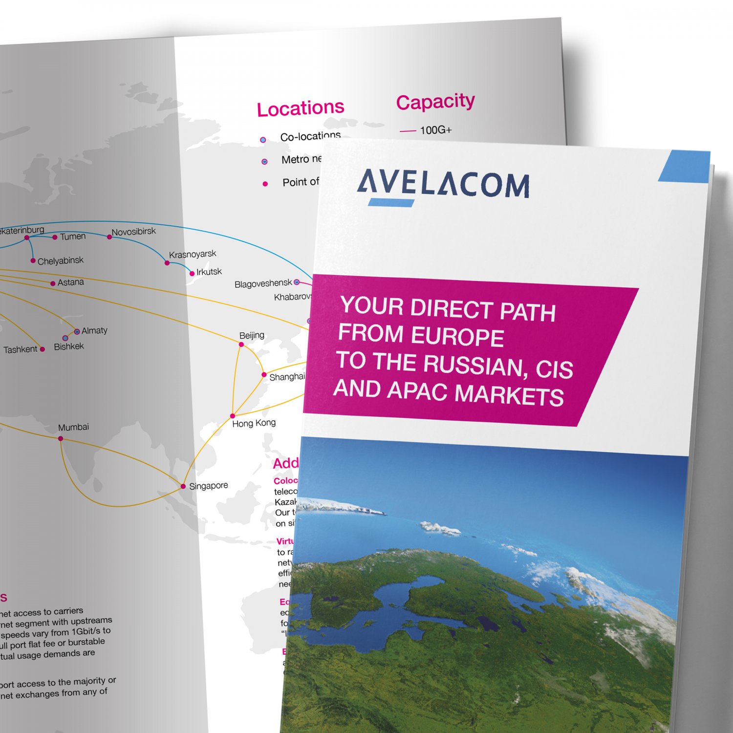 Буклет к выставке для телекоммуникационной компании Avelacom.